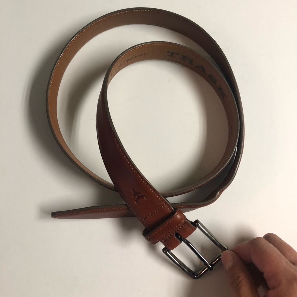 Mens Trask Authentic Leather Belt